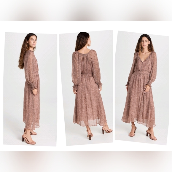 o.p.t Dresses & Skirts - Chic Long Sleeve Brown Dress